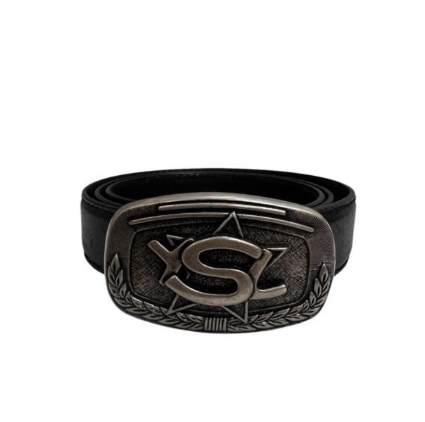 YSL 五角星月桂葉環繞 皮帶 