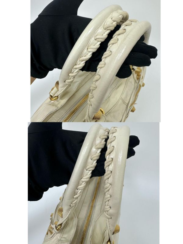Balenciaga 白色 Giant Part Time 機車包 