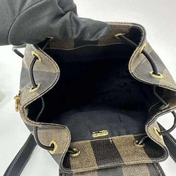 Fendi Pequin 條紋背包 