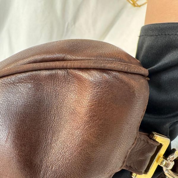 Chanel 後背包 咖啡金扣 