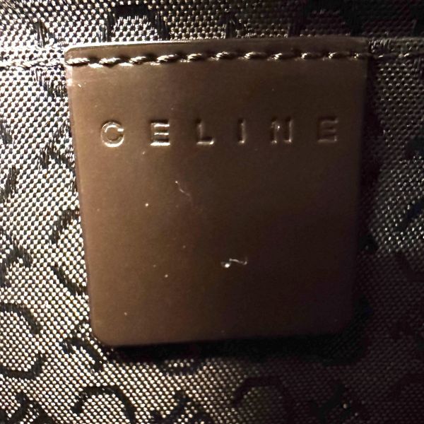Celine 賽琳 皮草漆皮肩背包 
