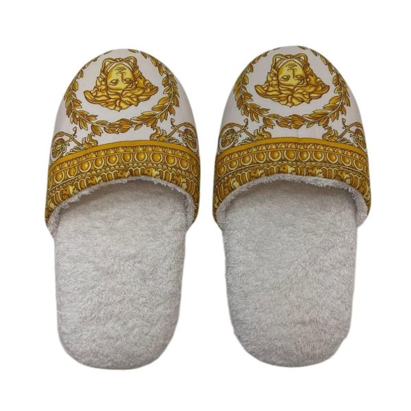 Versace 棉質奢華居家拖鞋 