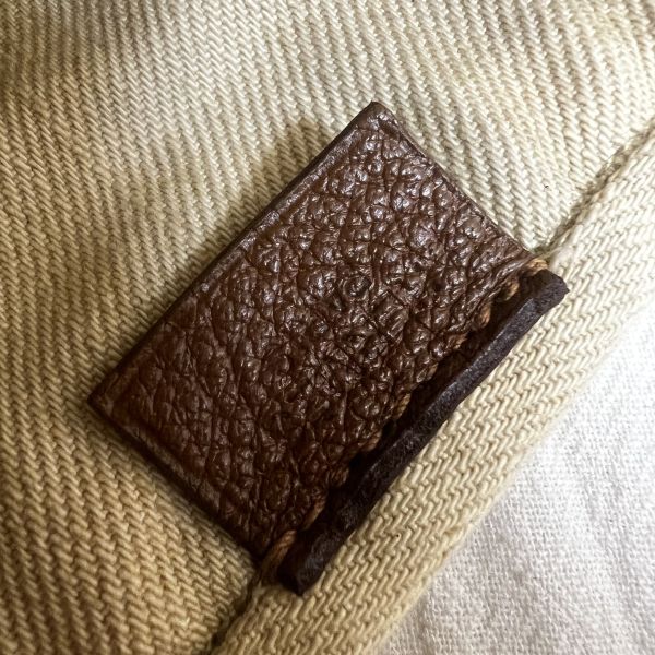 Hermès 帆布皮革手提袋 