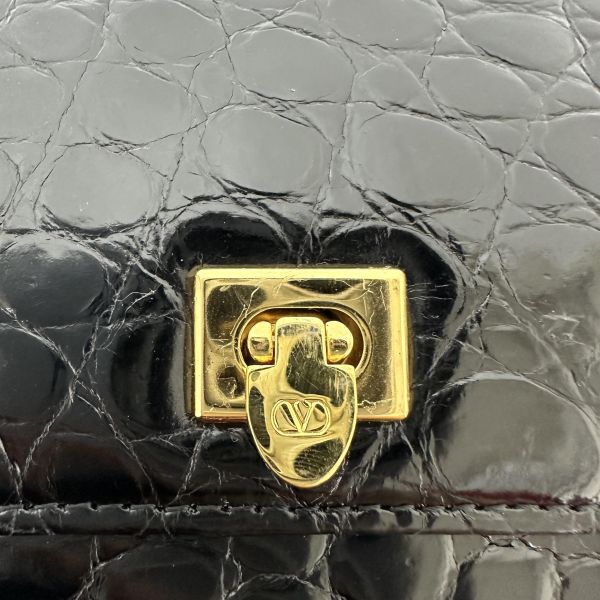 Valentino 范倫鐵諾 金色燙印 斜背包 