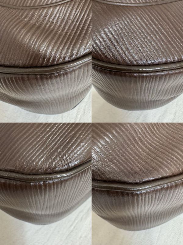 Louis Vuitton 水波紋巧克力色船型包 