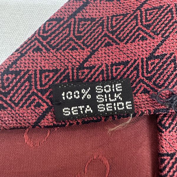 Dior Monsieur紅色 領帶 領結 絲綢（中古） 
