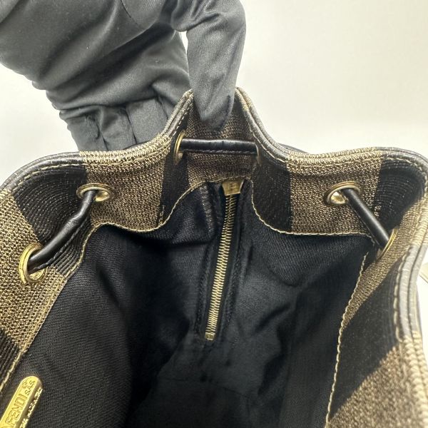 Fendi Pequin 條紋背包 