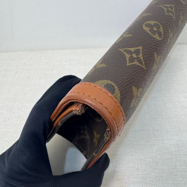 Louis Vuitton 經典老花紅皮手拿包 