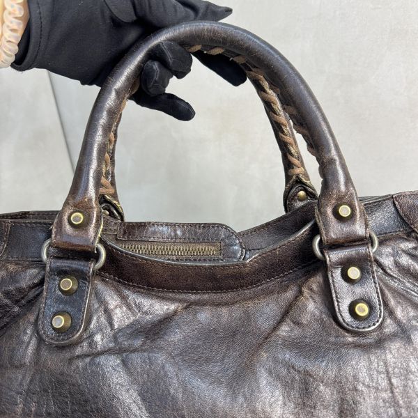 Balenciaga Le City 黑色機車包 
