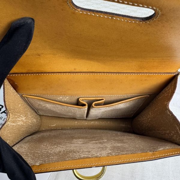 Celine 白色老花雙子星手提包 