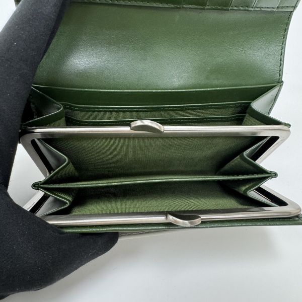 Agnes b. 淺綠 綠邊短款錢包 