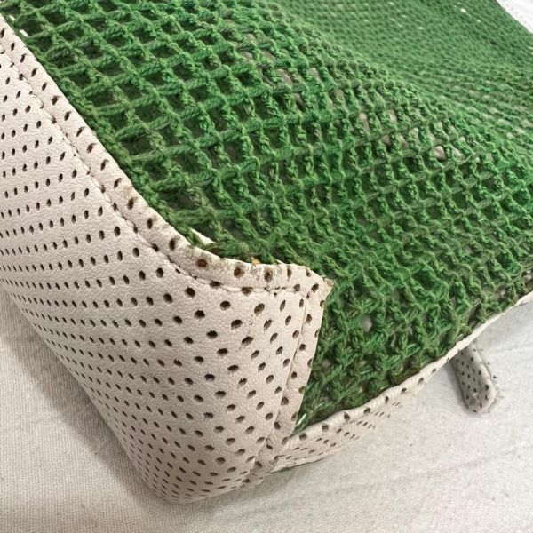 Chanel 綠色網球網兜單肩包 