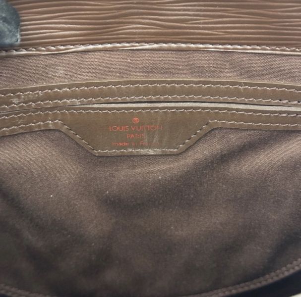 Louis Vuitton Epi Sac Plat 琴譜包 咖啡色 
