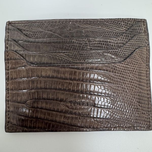 TOD'S 鰐魚紋卡夾 