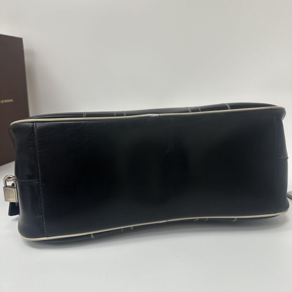 Prada Bowling Bag 黑色皮革保齡球包 