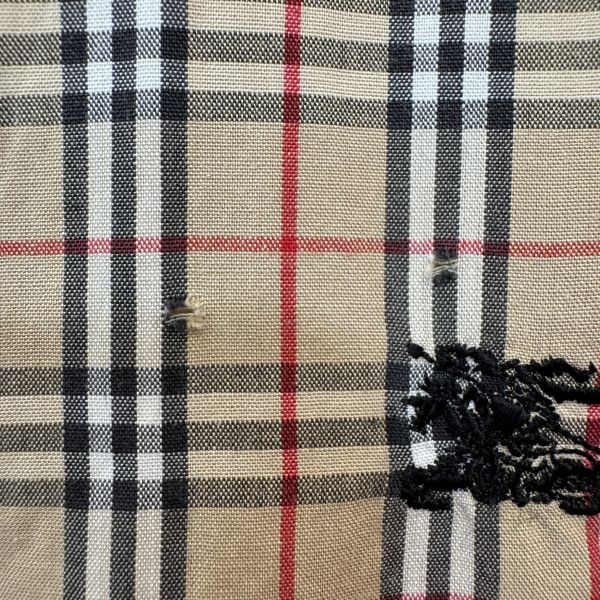 Burberry 七分袖格紋襯衫 