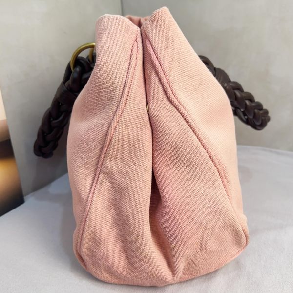 Bottega Veneta 粉紅色帆布托特包 
