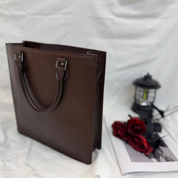 Louis Vuitton Epi Sac Plat 琴譜包 咖啡色 