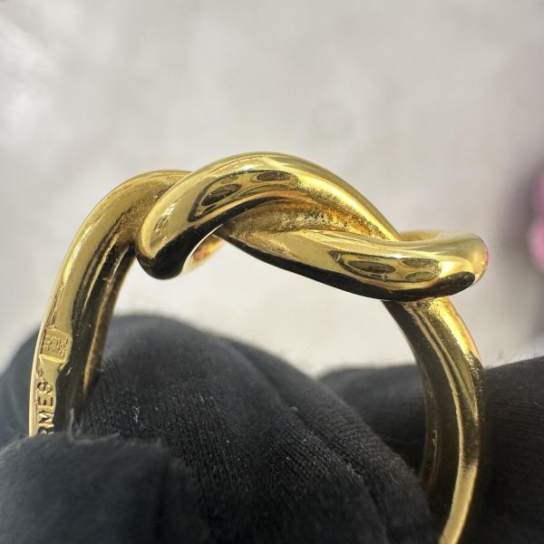 Hermes 中古金屬絲巾圍巾戒指 