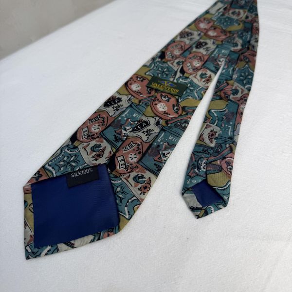 Valentino 復古電話領帶（中古） 