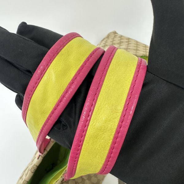 Gucci 古馳 超大購物米色帆布托特包 