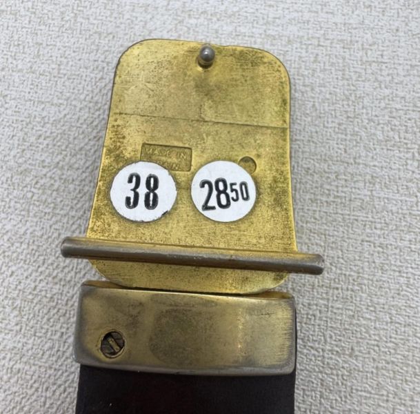 DIOR 金x黑頭 黑皮革 皮帶 腰帶 