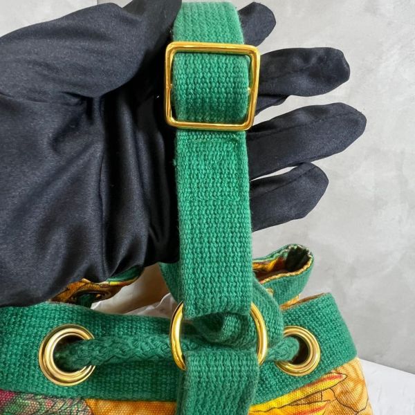 Hermès 帆布沙灘水桶包 