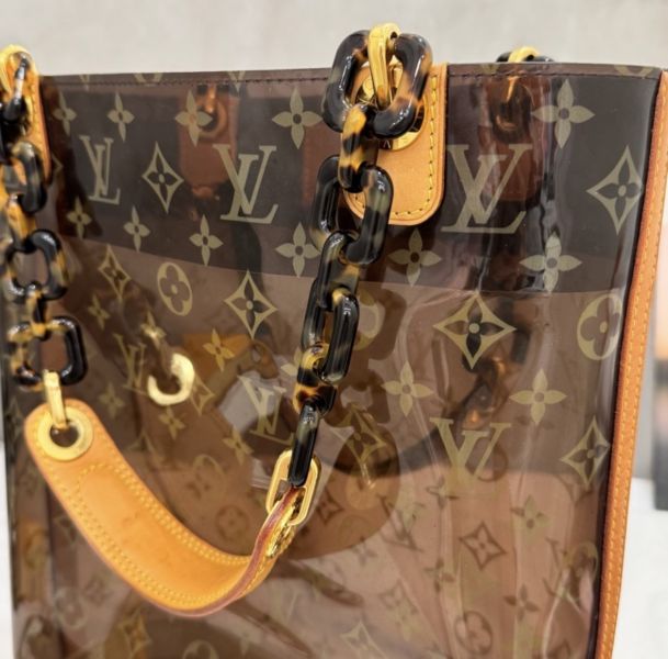 Louis Vuitton 玳瑁透明水桶沙灘包 