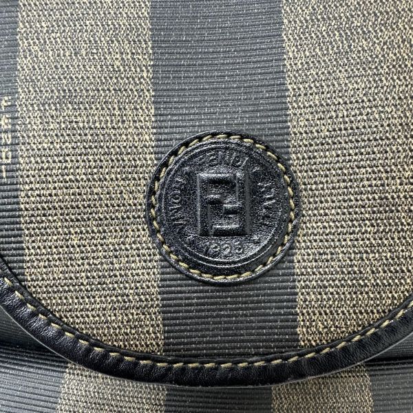 Fendi Pequin 條紋背包 