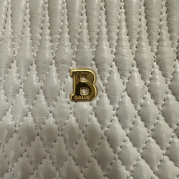 Bally古典縫皮革鏈條單肩包 
