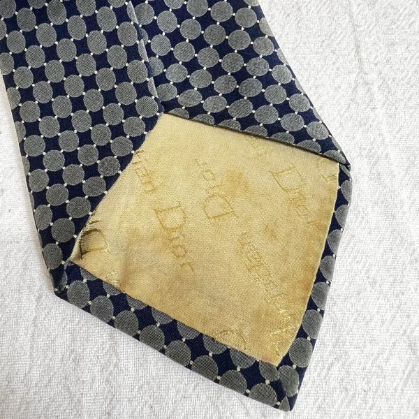 Dior 藍圓點領帶（中古） 
