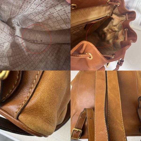 Gucci 竹節雙肩包 