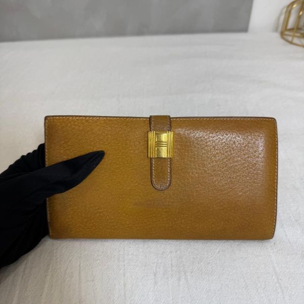 Hermès 駝色長夾 