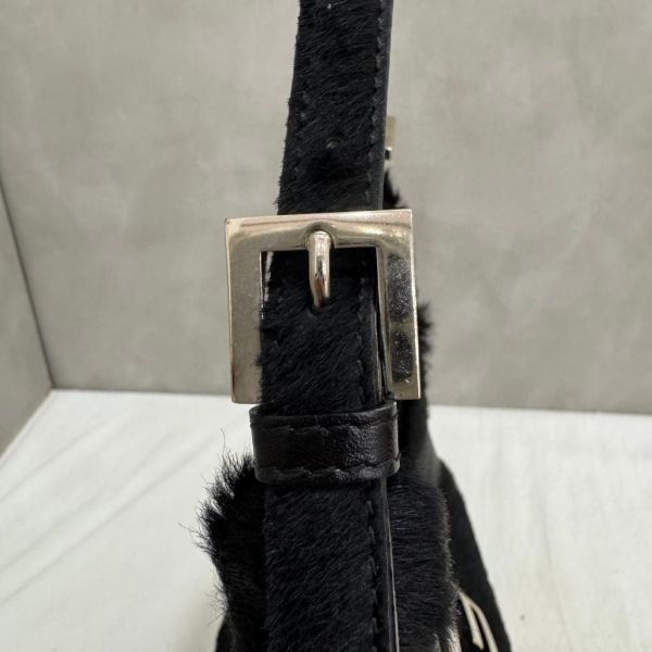 FENDI 馬毛黑色肩包 