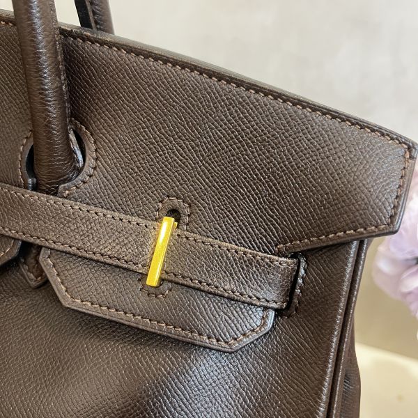 Hermès Birkin 柏金包 35 深巧克力色 
