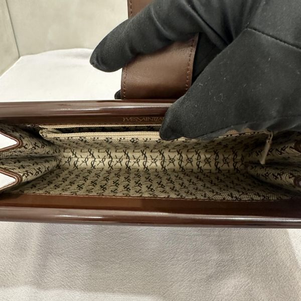 Yves Saint Laurent 古董鴕鳥腿皮革手拿包 