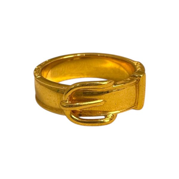 Hermes 中古 金色腰帶絲巾環 