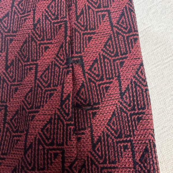 Dior Monsieur紅色 領帶 領結 絲綢（中古） 