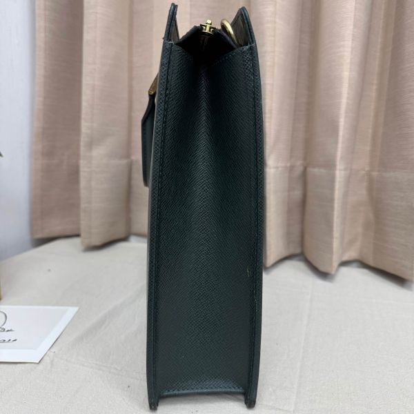 LV 綠色全皮公文包 