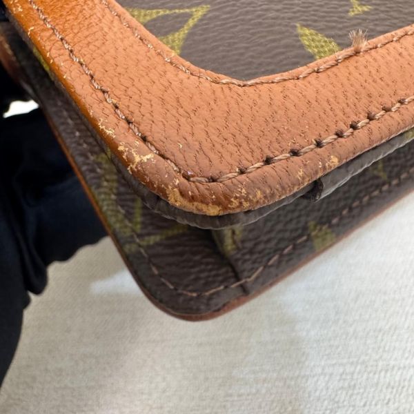 Louis Vuitton 老花紅皮手拿包 