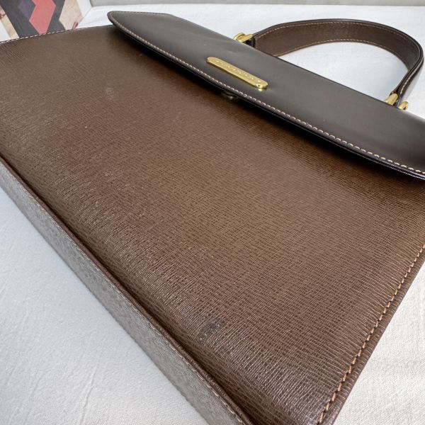 Burberry 復古拼接皮革手提包* 