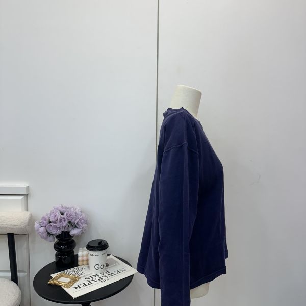 YSL 深藍色圓領衛衣 