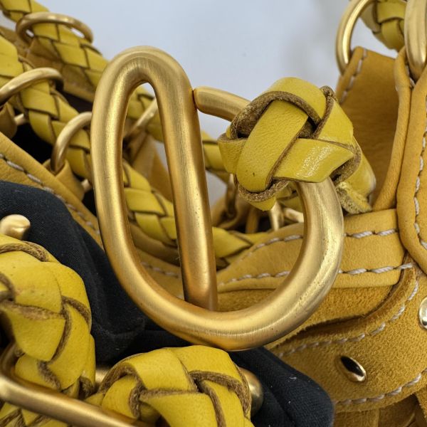 Loewe 黃色絨面革 (Suede) 手提包 