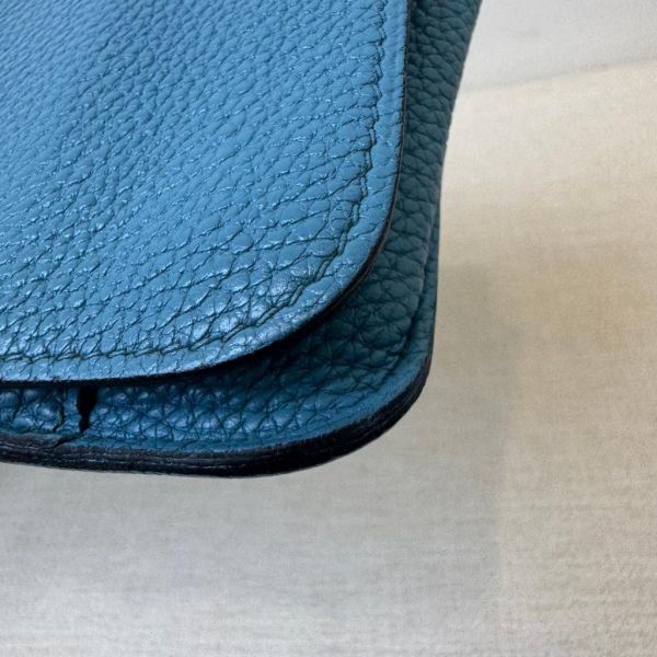 HERMÈS Béarn 牛仔藍長夾 