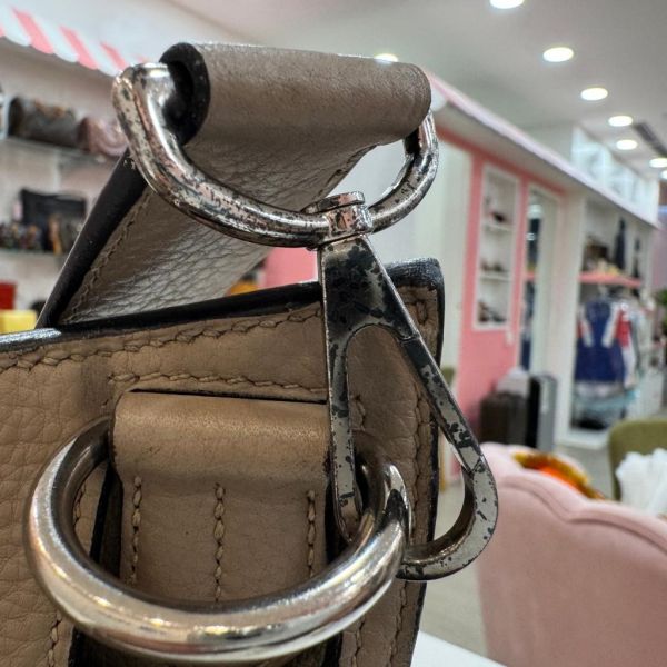 Hermès jypsiere 34銀扣肩背包 