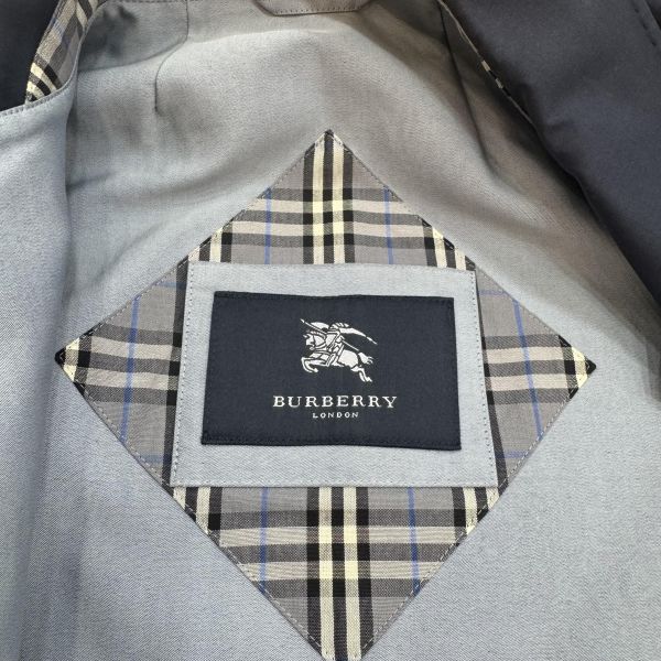Burberry 深藍色復古女士風衣 