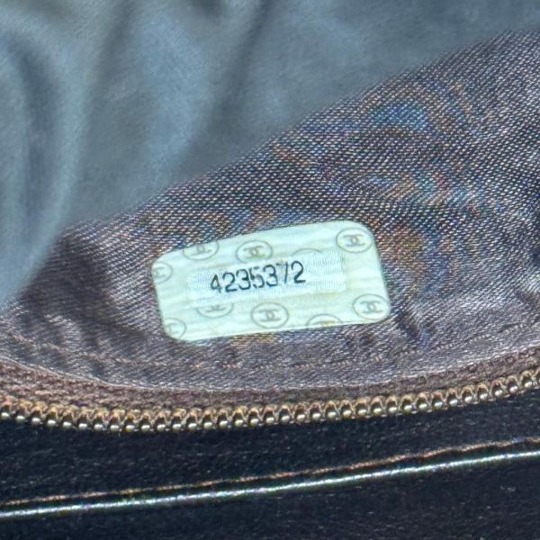 Chanel 咖金皮寬帶相機包 