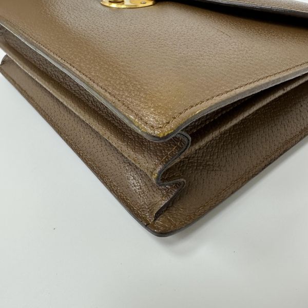 Gucci古馳 棕色復古信封包 