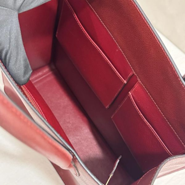 Hermès whitebus 酒紅手提托特包 