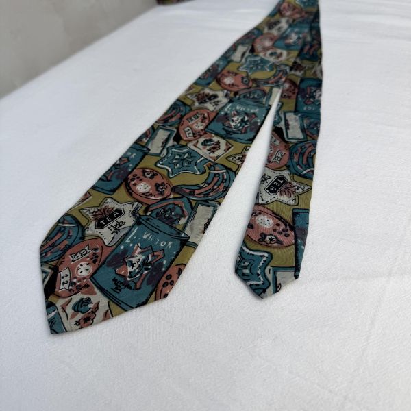 Valentino 復古電話領帶（中古） 